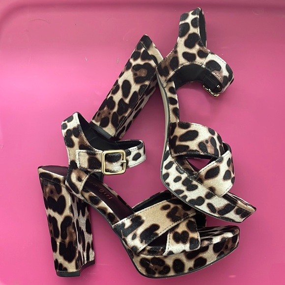 Madden Girl Shoes Madden Girl Leopard Print Heels Poshmark